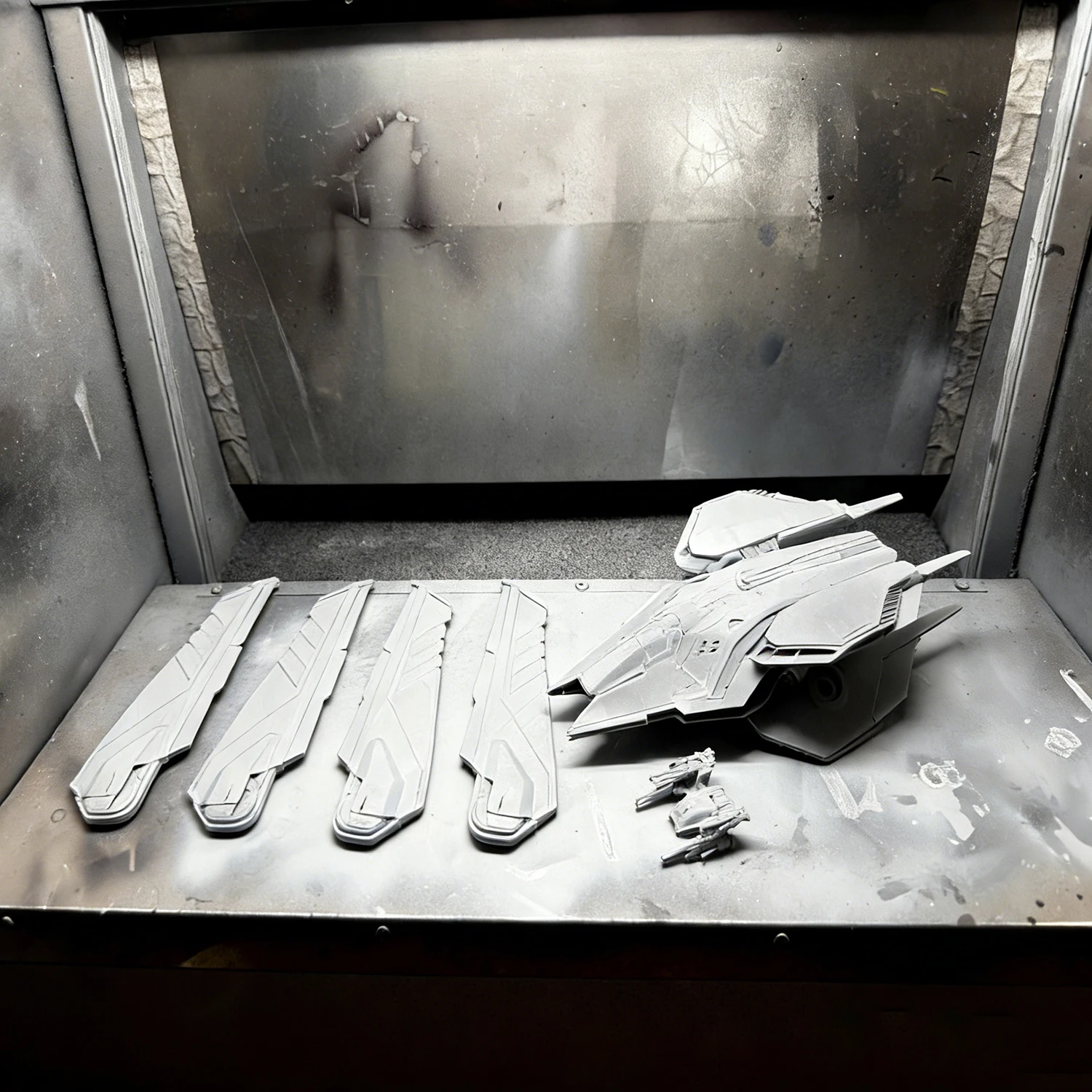 35cm 인터스텔라 스콜피오 우주선 조립 모델, 자석 접이식 날개, 정적 모델 선박 장난감 장식품