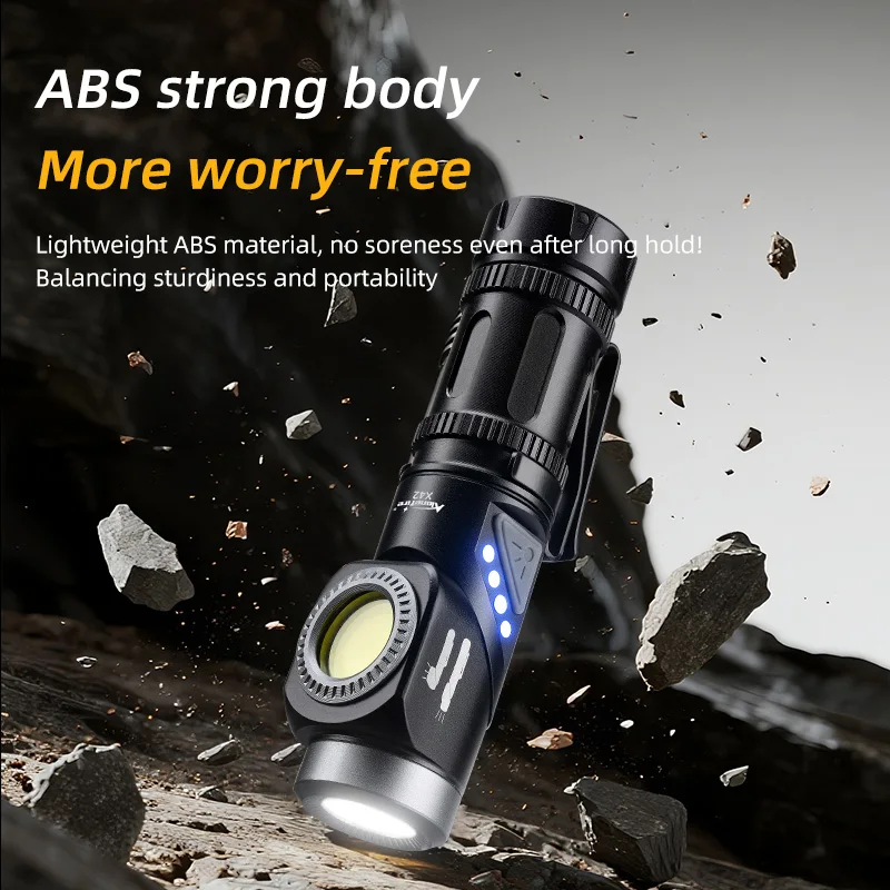 كشاف ليد 2 في 1 90 ° تويست كشافات دوارة السوبر مشرق التخييم مصباح في الهواء الطلق العمل المشي لمسافات طويلة مصباح أمامي للطوارئ المغناطيس الشعلة