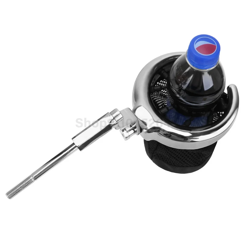 Motorcycle Rear Water Holder Chrome Passenger Drink Bottle Cup For Honda Goldwing 1800 GL1800 2001-2015 F6B 2013-2015