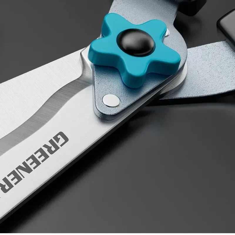 원예 대형 가위 녹색 정원 가지 치기 특수 가위 잔디 울타리 가지 치기 도구 합금강 전문 수공구