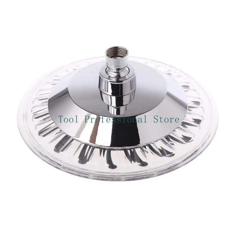 57QF 8" Bathroom 7 Colors Automatic LED Light Changing Round Top Shower for Head Bath
