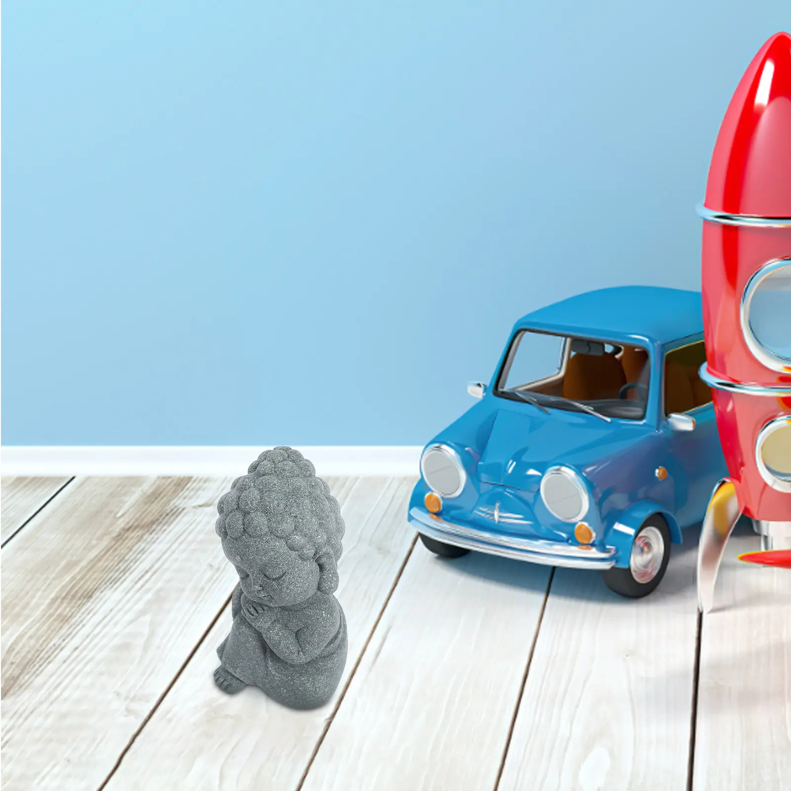 

Миниатюрная статуэтка Будды из натурального песчаника, сидящий Будда, дзен-монах, скульптура для привлечения богатства и удачи, декоративное украшение.