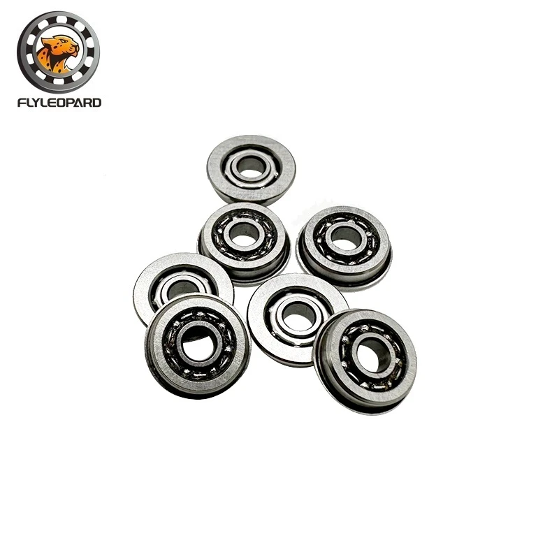 10PCS MF83 Flange Bearing 3x8x2.5 mm  ABEC-7 Miniature Flanged Non Standard Deep Groove Open Bearings MF83 Open