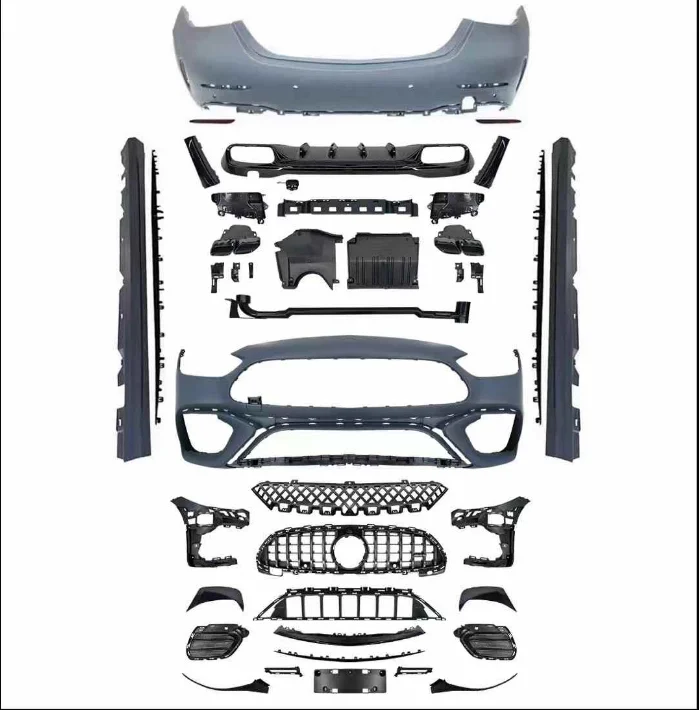 مجموعة ترقية المصد الخلفي للشفة الأمامية الجديدة للحلق الخلفي للفئة C A-MG 206 C63 طقم الجسم الرياضي مع ضمان لمدة 12 شهرًا #2