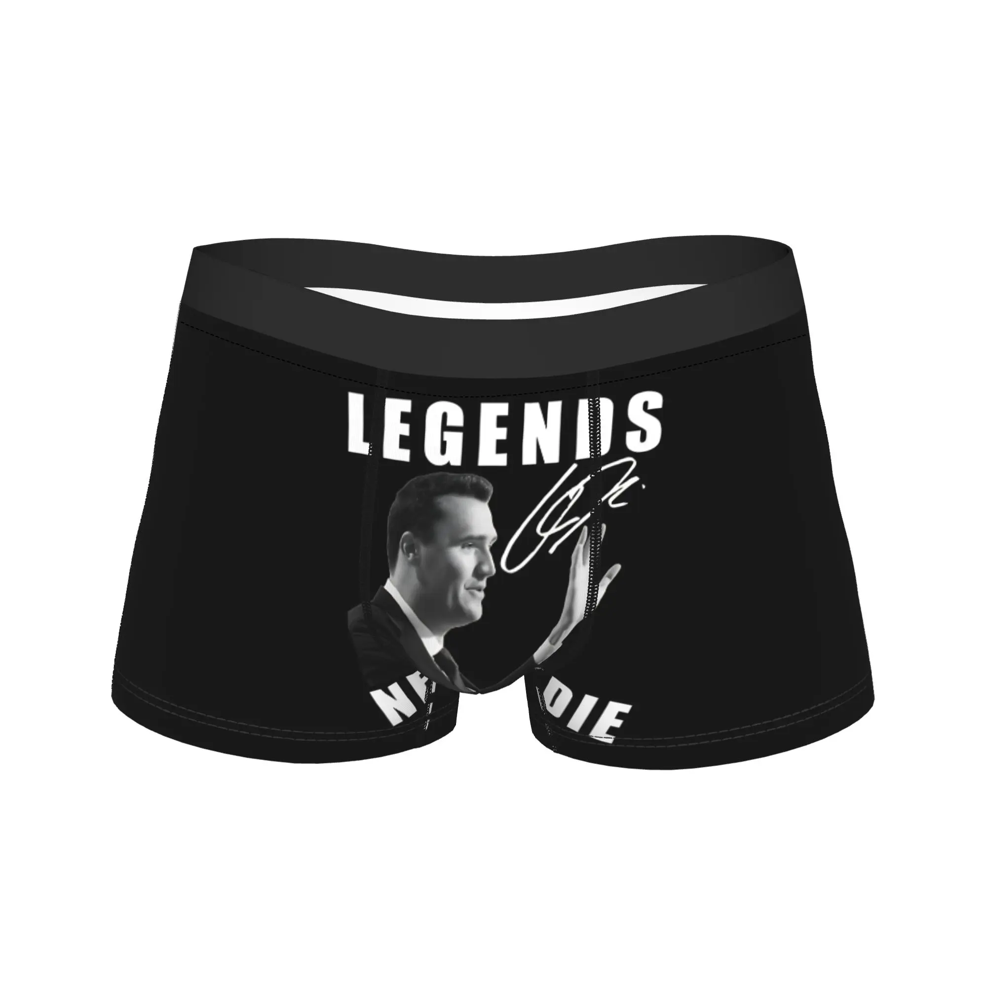 

Legends Never Die Charlie Kirk Signature Underwear Custom DIY Boxershorts High Quality Male Panties Classic Shorts Briefs Gift