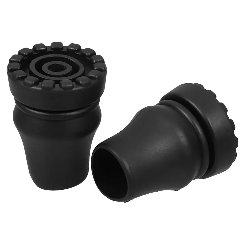 

2Pcs Cane 19mm Diameter Heavy Duty Cane Tips Black Rubber Heavy Duty Accessories Walking Stick Crutches Tips Parts
