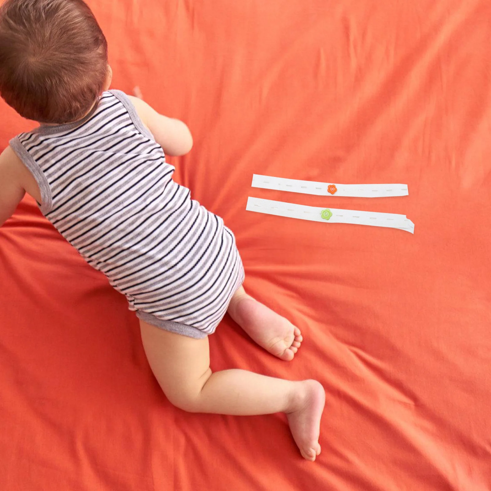 

40Pcs Baby Diaper Fasteners Adjustable Elastic Buckles Safe Comfortable Infants Toddlers Pets Menstrual Use Diaper Buckle