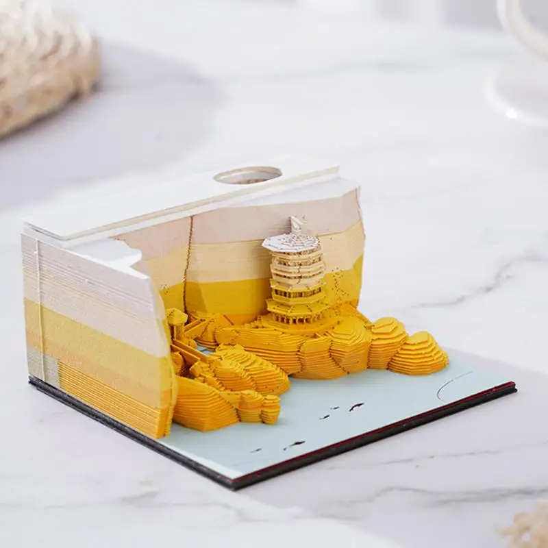 3D блокнот, 3D календарь, Ландшафтная форма, настольный календарь, 3D блокнот для записей, бумажный блокнот, 3D блокнот для записей, 3D художественный календарь, подарок на день рождения
