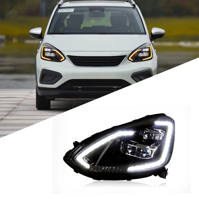 Suitable for Honda 4th generation Fit 2021 headlight assembly GR9 modified LED lens daytime running lights streamer turn lights