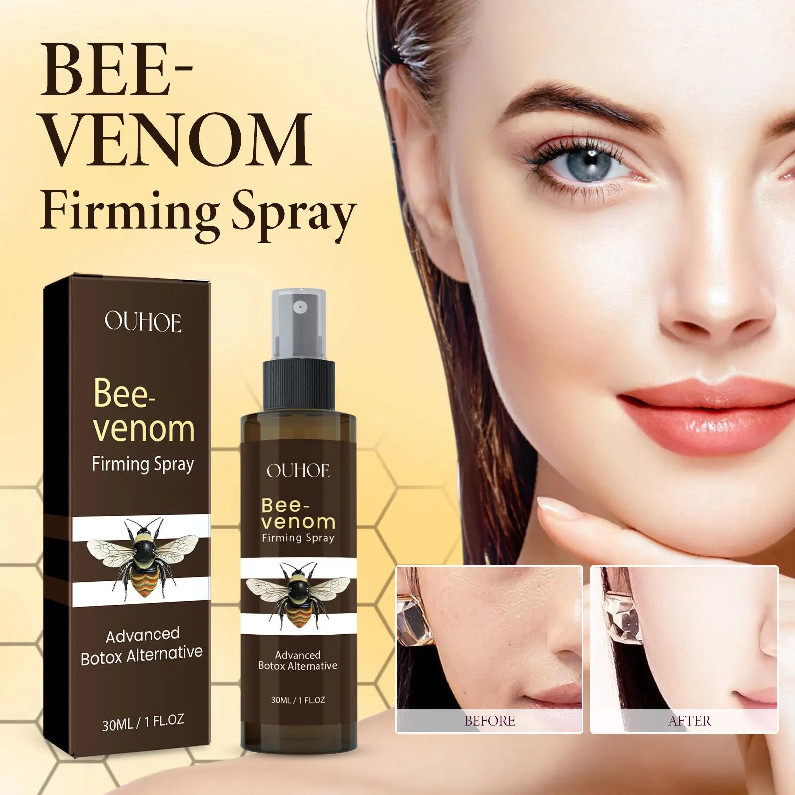 Spray reafirmante Facial, 30ml, niebla Facial reafirmante instantánea para líneas finas, esencia hidratante y carnosa, refrescante de piel portátil vegano