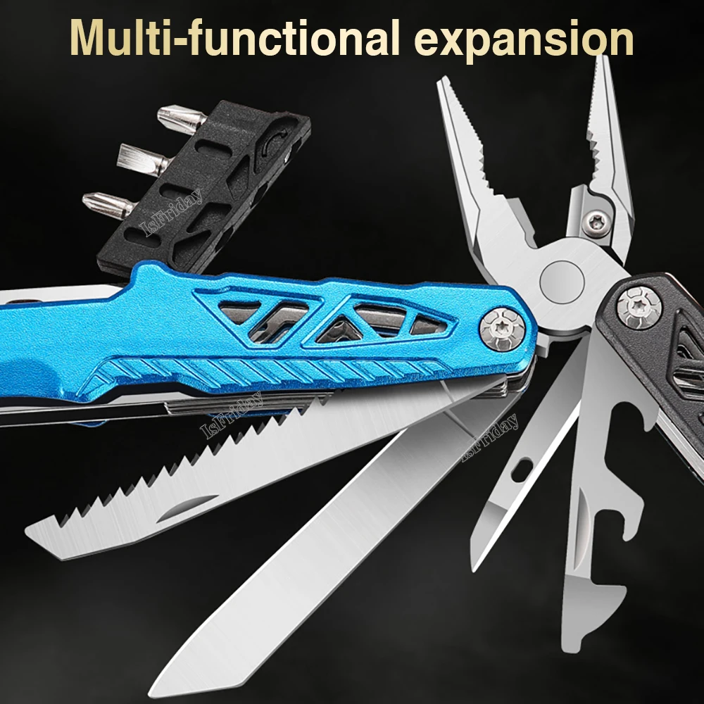 Newest Multifunctional Pliers Multitool Claw Hammer Stainless Steel Tool With Nylon Sheath For Outdoor Survival Camping Hiking