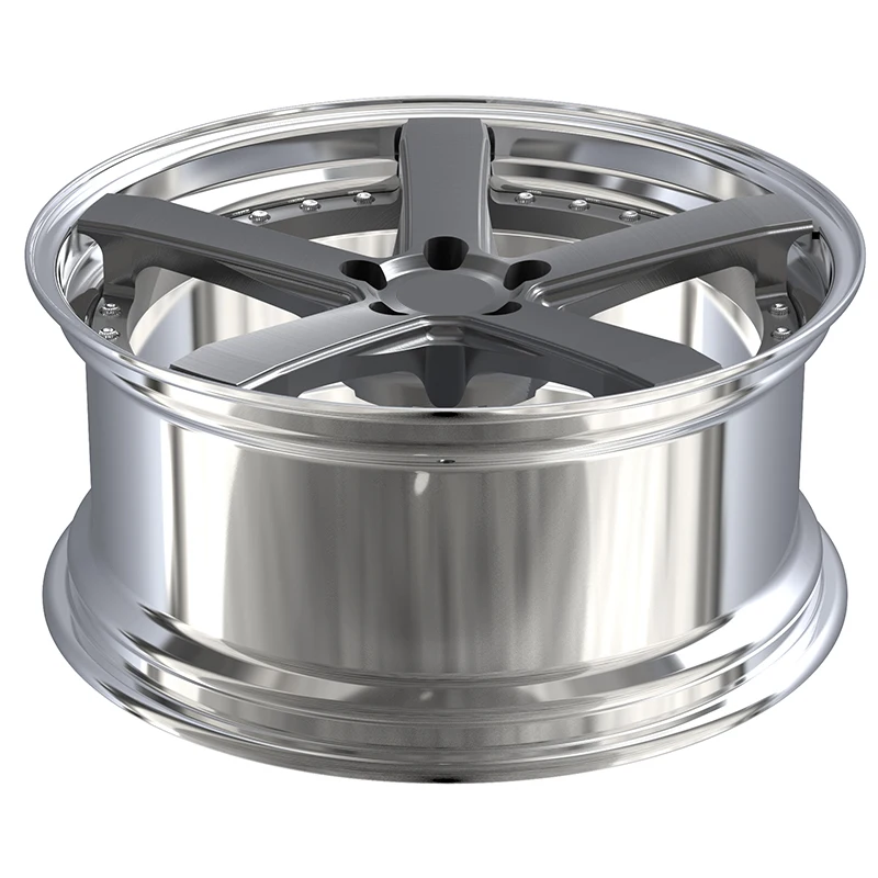 

2024, кованая ступица колеса из 2 частей — предназначена для скорости и моды 5x112 5x120 5x114,3 5x130 6x139,7