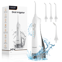 Mornwell D52 Oral Irrigator USB Rechargeable Water Flosser Portable Dental Water Jet 300ML Water Tank Waterproof Teeth Cleaner