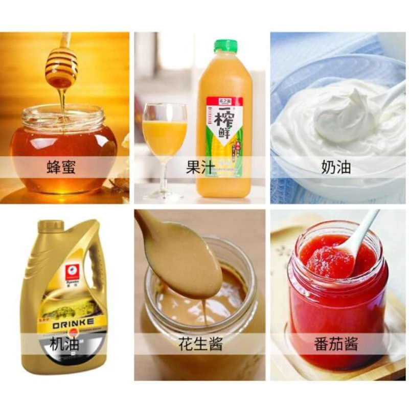 آلة تعبئة هوائية للعسل زبدة الفول السوداني معجون الطماطم الفولاذ المقاوم للصدأ التلقائي الكمي الأفقي ملء Machi