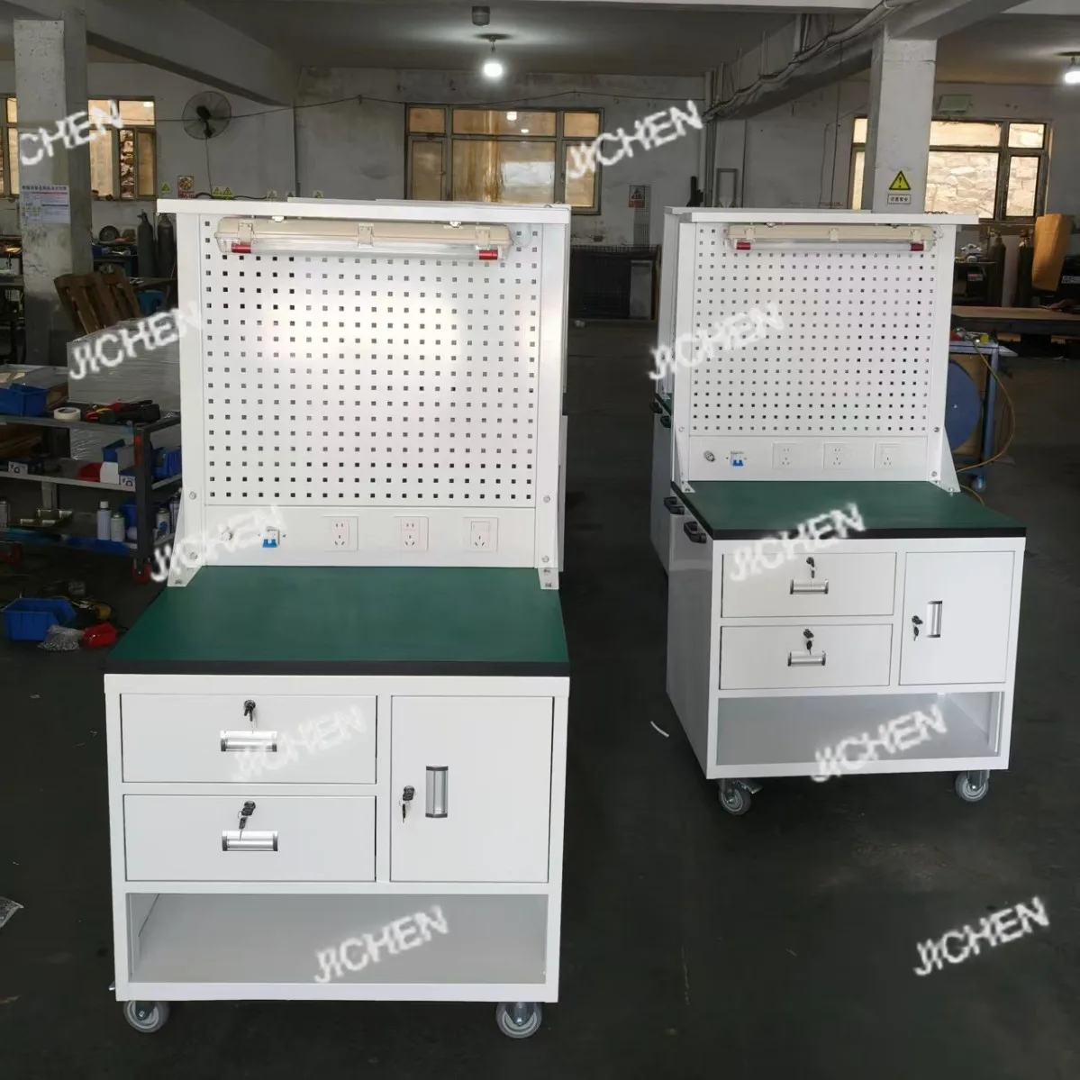 

Workshop Tool Storage Cabinet Movable Out-of-Line Workbench Drawer Type