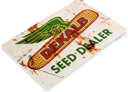 DEKALB SEED DEALER TIN SIGN ACRES OF GOLD FARM CORN DEALERSHIP GENETICS 12 x 18-Aluminum