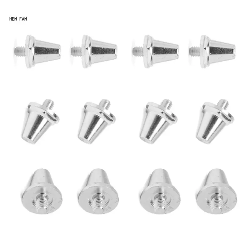 12Pcs Quality Football Shoe Studs for 5MM Threaded Football Soccer Shoes 11mm/13mm/15mm Football Shoe Replacement Spikes M89D