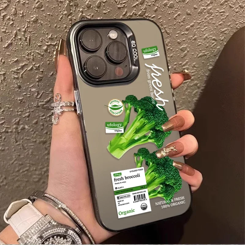 Green Vegetables Case for Samsung Galaxy A32 A52 A52S A72 A51 A71 4G A25 A55 A35 A15 A05 A05S 5G A13 A23 A12 A22 PC Back Cover