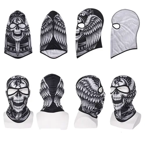 Ski Mask 2 Hole Windproof Balaclava Skull Full Face Mask Men Women Head Neck Warmer Face Cover Motorcycle Cycling Biker Hood Cap - Image 2