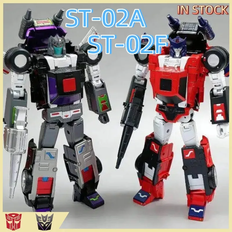 【EN STOCK】 Juguetes de transformación, producto original Steel Star Star Toy ST-02A ST02APedal, ST-02F ST02F Blaze, neumáticos repintados