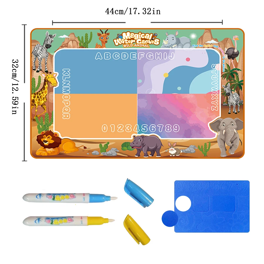 Gorący sprzedawanie magiczny koc do malowania wodą tkanina do pisania wodą malowanie dzieci wielokrotnego użytku woda