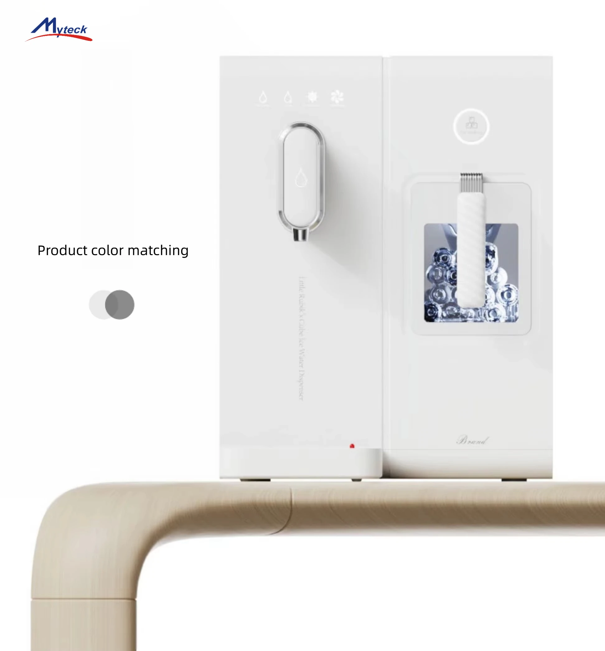 Chewable Pellet Ice Maker, 33lbs/24H Countertop Ice Machine With Self-Cleaning, Portable Home Ice Maker In White For Kitchen Use
