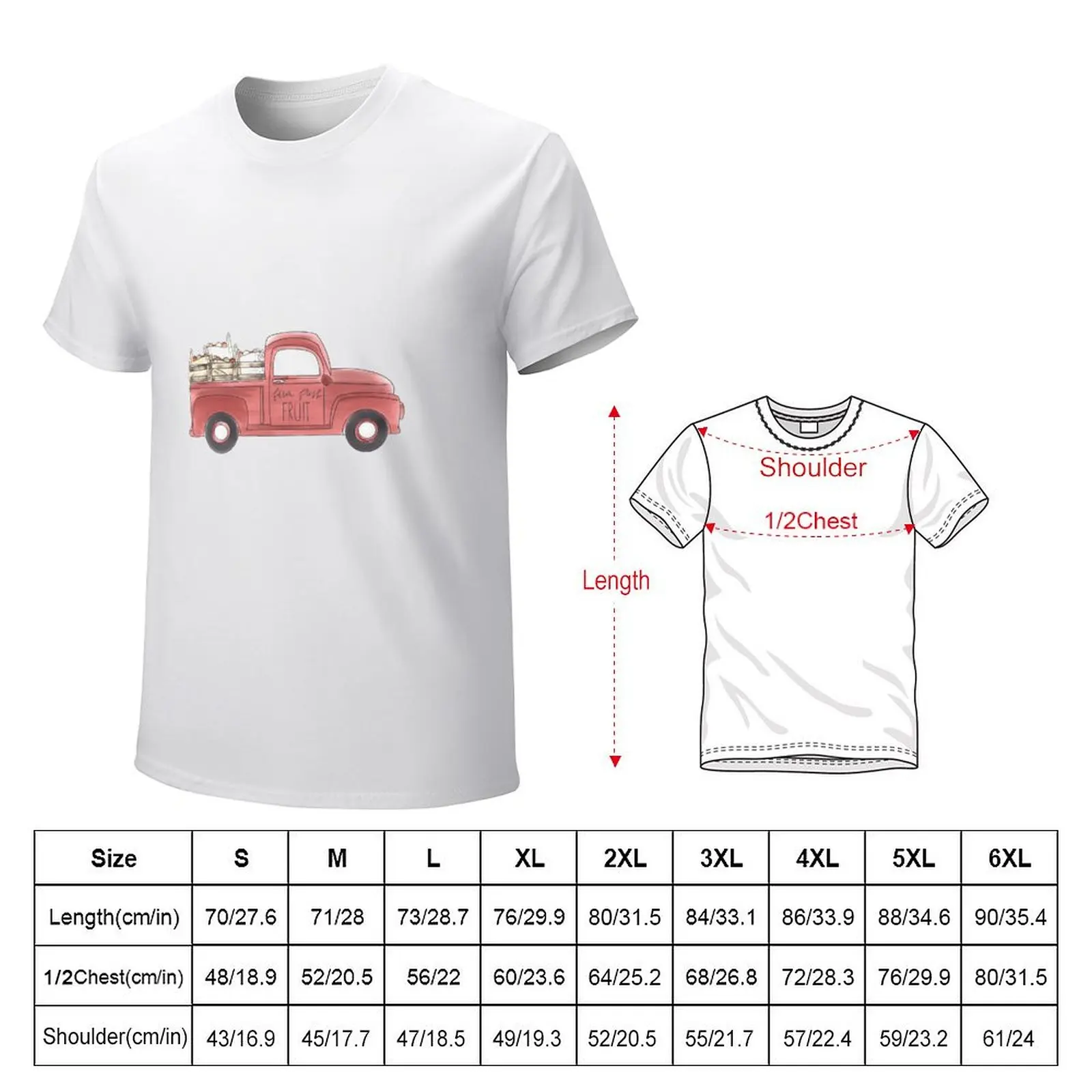 Truck of apples T-Shirt summer top blanks workout shirts for men