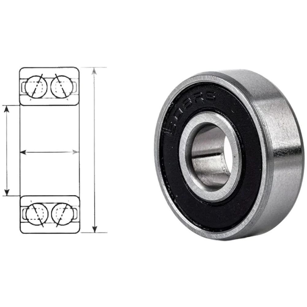 

10 шт. миниатюрных шарикоподшипников с глубоким пазом 8x22x7 мм 608RS, стальные запасные части для электроинструментов
