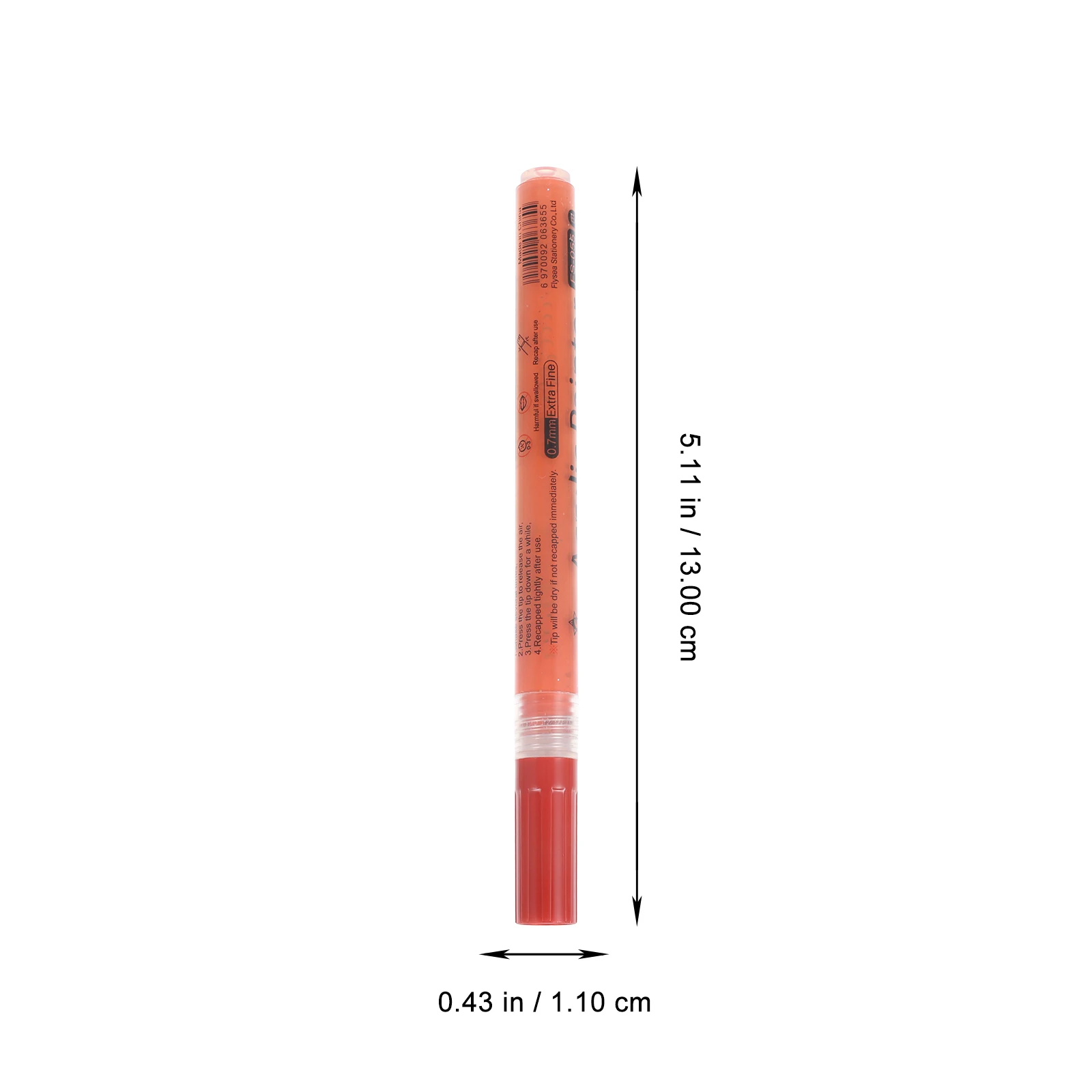 1 مجموعة 1 مجموعة من علامات الطلاء الاكريليك لون البشرة رأس القلم المرن لرسم الرسم على الزجاج الخشب حجر قماش الفن