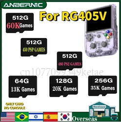 ANBERNIC RG405V elde kullanılır oyun konsolu TF kart önceden yüklenmiş oyun el oyun için 512G dahili 75000 oyunları açık kaynak sistemi