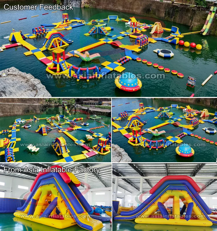 ألعاب Lake Giant المائية العائمة القابلة للنفخ/حديقة مائية جديدة للبيع