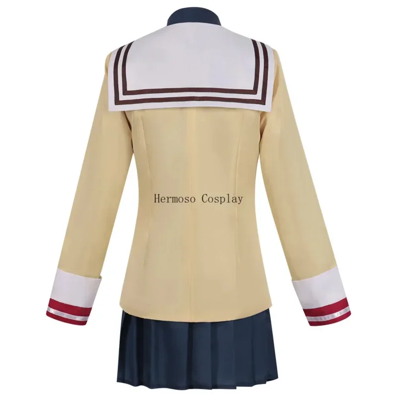 SN88 فوروكاوا ناجيسا إيبوكي فوكو فوجيباياشي ريو كلاناد أنيمي تأثيري ازياء كلاناد نمط المرأة تنورة هالوين زي Unif