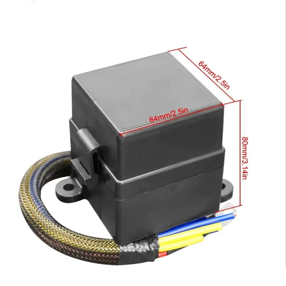 Pre-wired Fuse Relay Box 280A Relay Slots 6Fuse Brackets For Cars Ships 12-24V Splash Protection Complete Kit