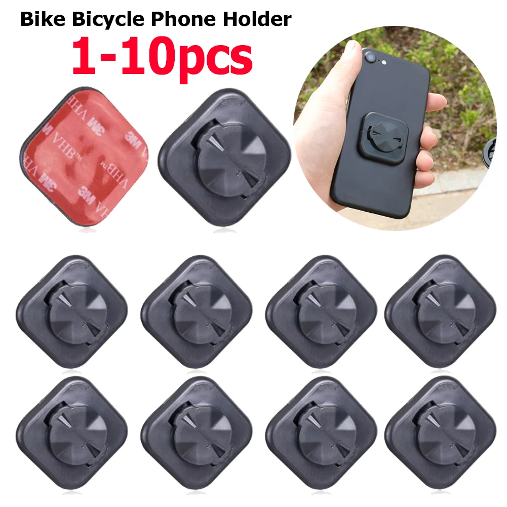 1-10pc Bicycle Mobile Phone Sticker Holder Bike Mount Cycling Computer Holder Support Stand Back Button Paste Adapter For GARMIN