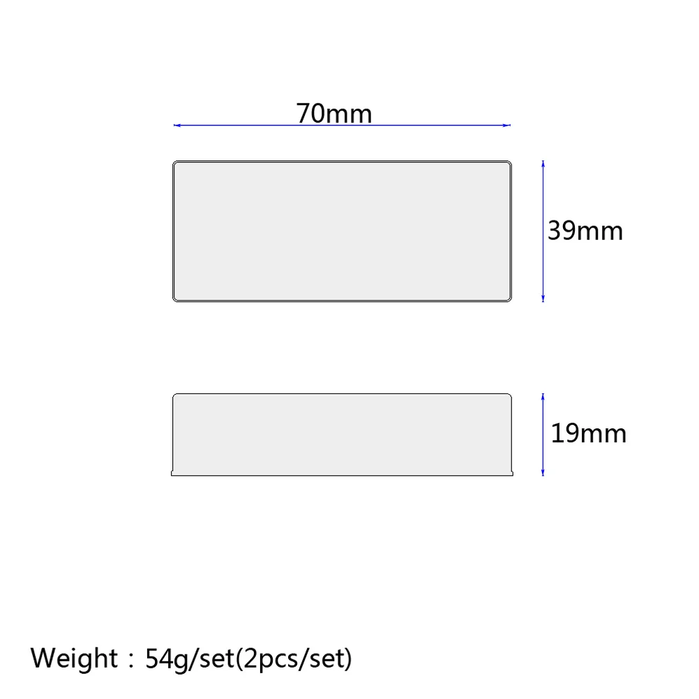 

2 pcs Electric Guitar Humbucker Pickup Cover Fully Enclosed Metal Shield For Single Coil Anti-Rust Dustproof Protection Red