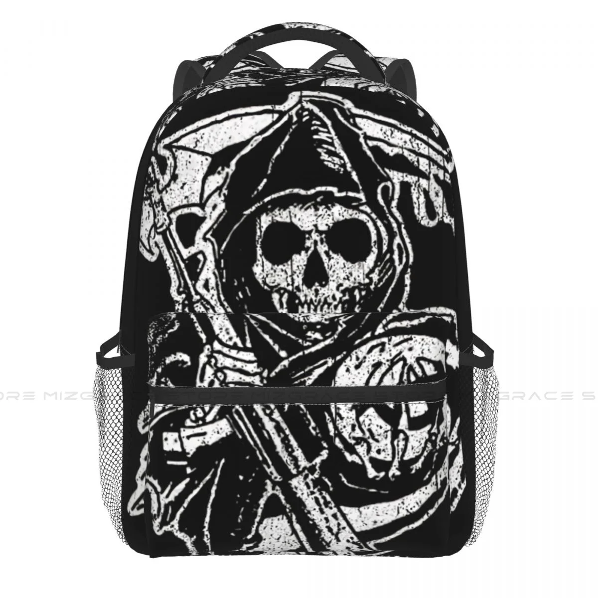 Skull plecaki synowie anarchii TV na co dziń z nadrukiem Student School Bag kobiety męskie torby podróżne mała torba na laptopa