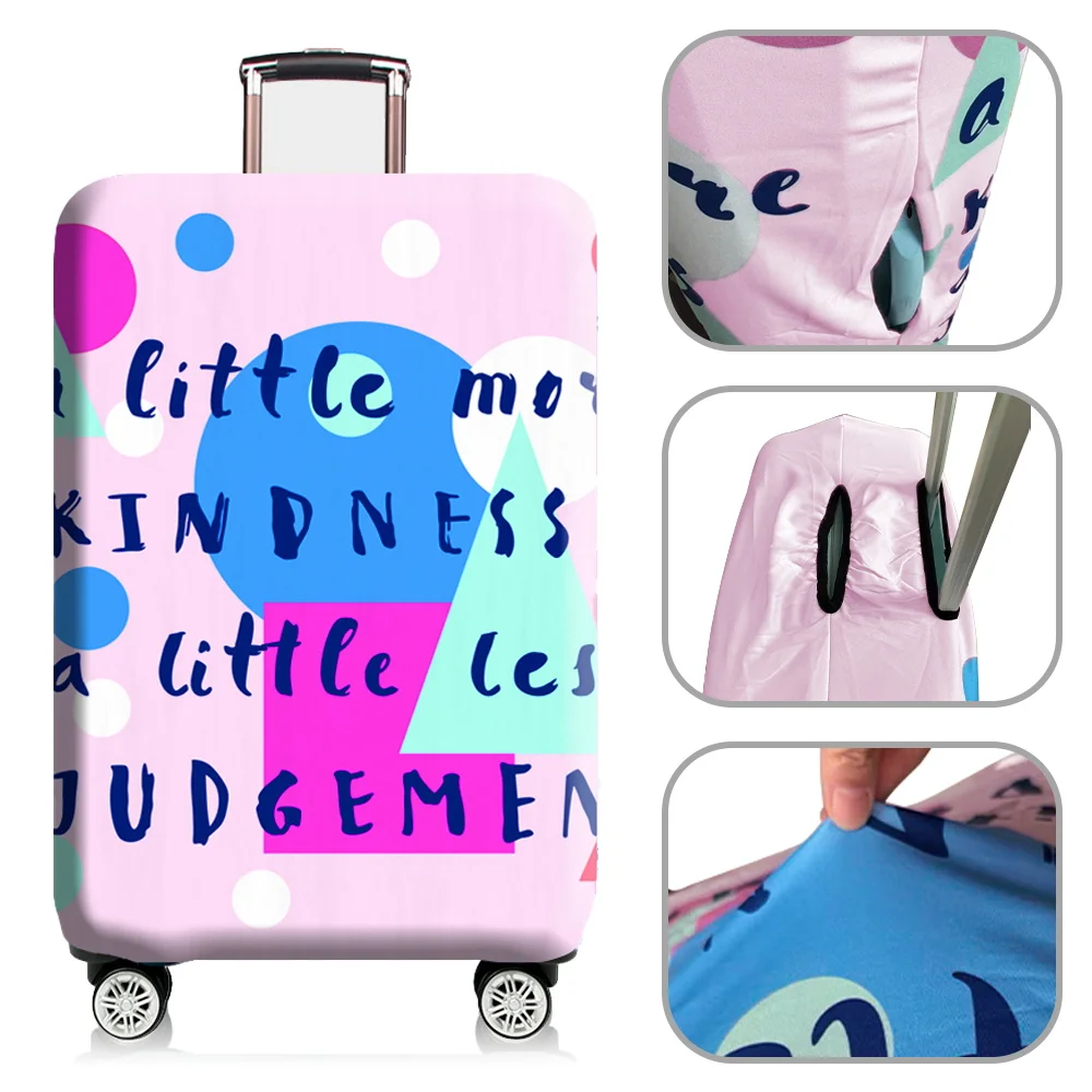 Luggage Cover Travel Luggage Cover Dustproof Thick Elastic Fabric Suitable for 18-32 Inch Cute Cartoon Pattern