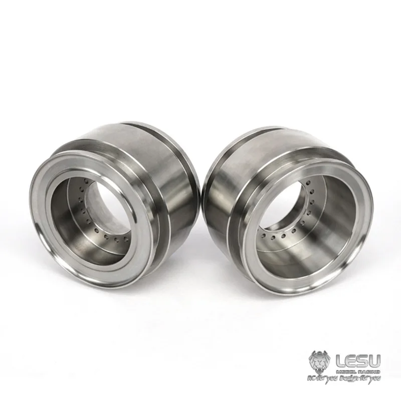 1 Pair Metal Wheel Hub for LESU 1/15 Hydraulic Loader RC Model DIY Truck Car