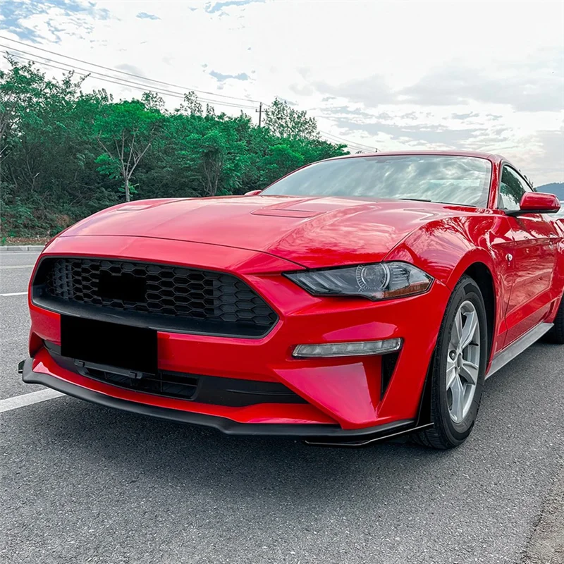 

Front Bumper Lip Corner Spoiler Winglet Splitters For Ford Mustang MK6.5 2018-2023 Accessories
