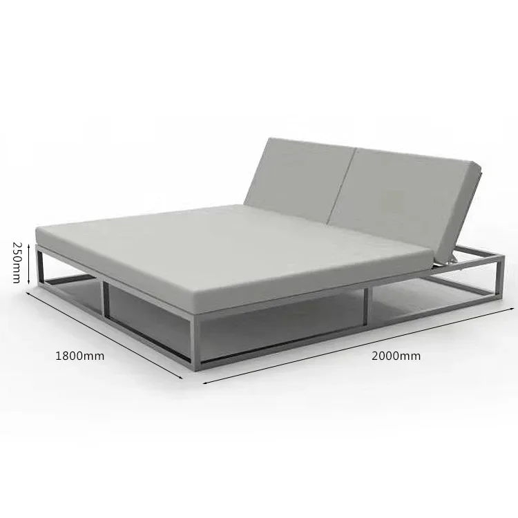 KT Aluminum outdoor Daybed outdoor sun lounge bed