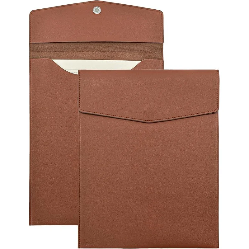 

Professional File Folder with Magnetic Button Closure - Letter Size (A4 Compatible) Document Organizer Portfolio Case