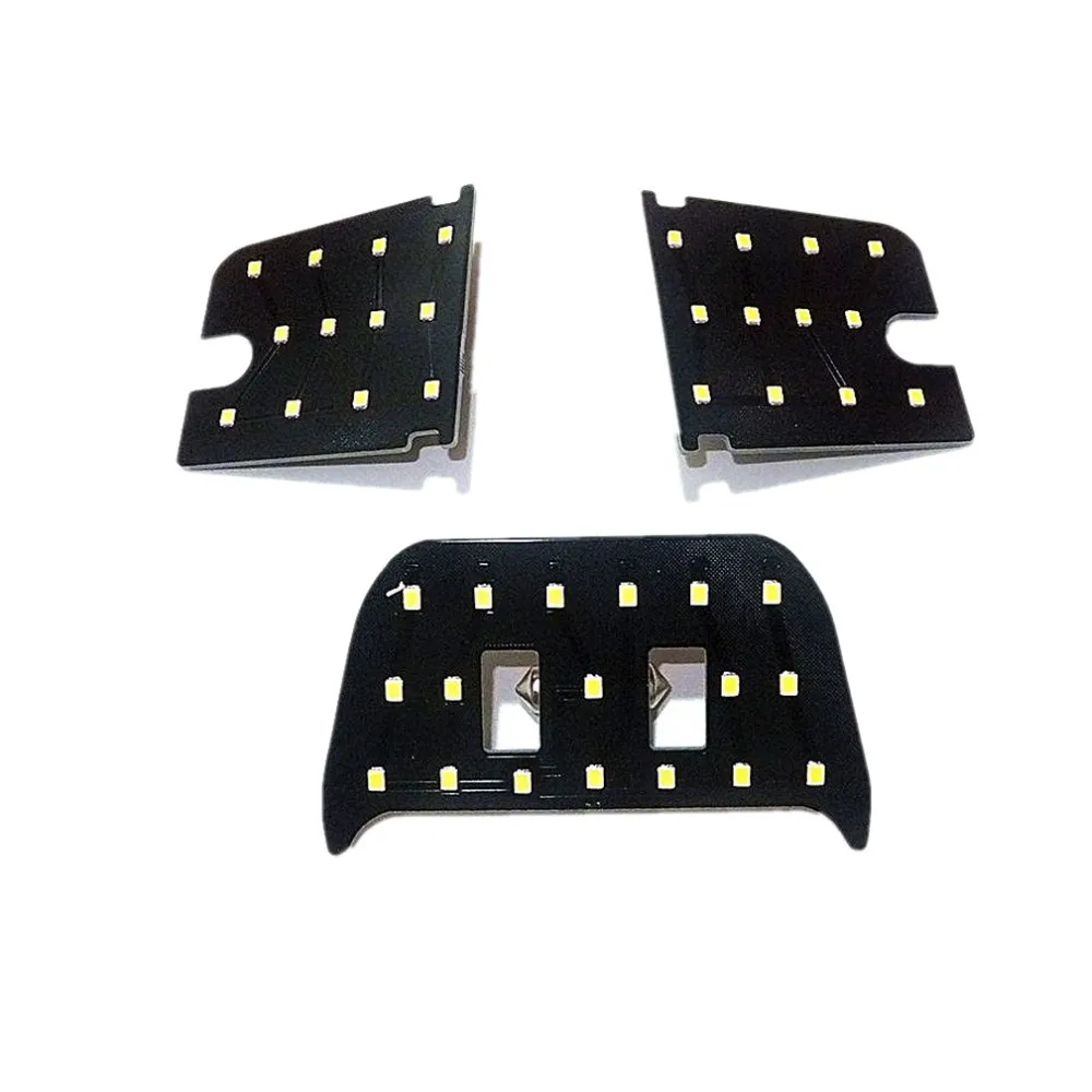 July King Car LED 6000K White Interior Reading Lights Case for Mitsubishi Lancer, 2835SMD 42 LEDs, 3 pcs, High Brightness