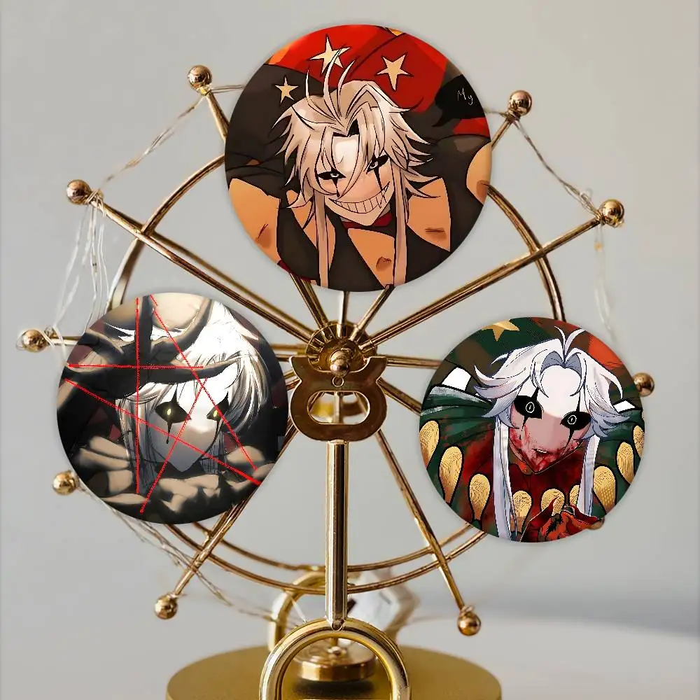 Game The F-Freak C-Circus Badge Peripheral Lapel Pins Tinplate Round Brooch For Shoulder Bag Accessories Souvenir Gifts