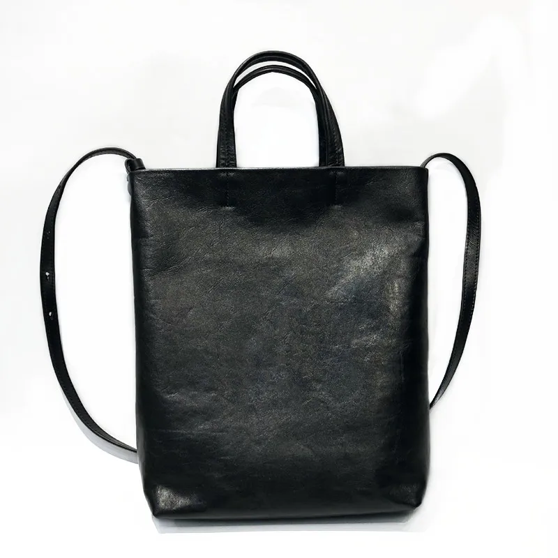 

Luxury Genuine Leather Tote Bag for Women Commuter Office Work Handbag Solid Color Cowhide Shoulder Crossbody Purse Bucket Bags