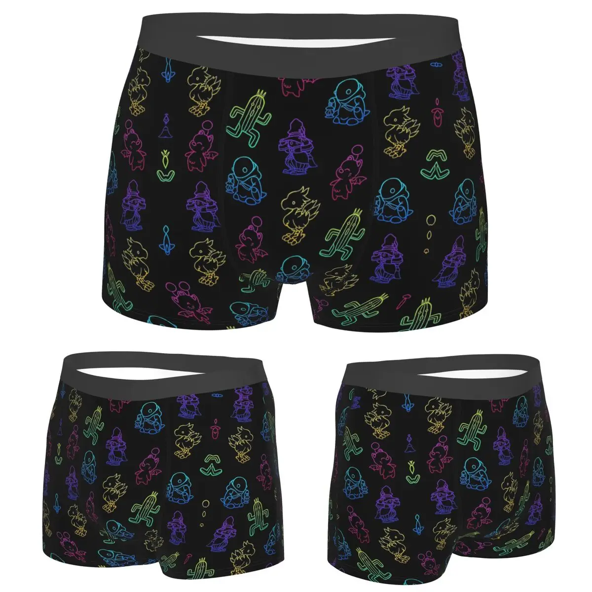 

Boxer Underpants Shorts Final Fantasy Outlines Panties Men's Breathable Underwear for Homme Man Boyfriend Gifts