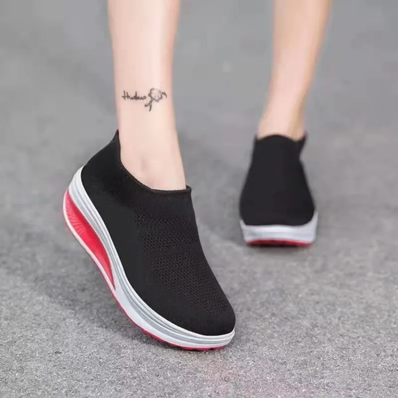 

Woman Vulcanize Shoes Ladies Women's Sneakers Fashion Slip-On Sock Platform Sneakers Female Women Shoes Zapatillas Mujer