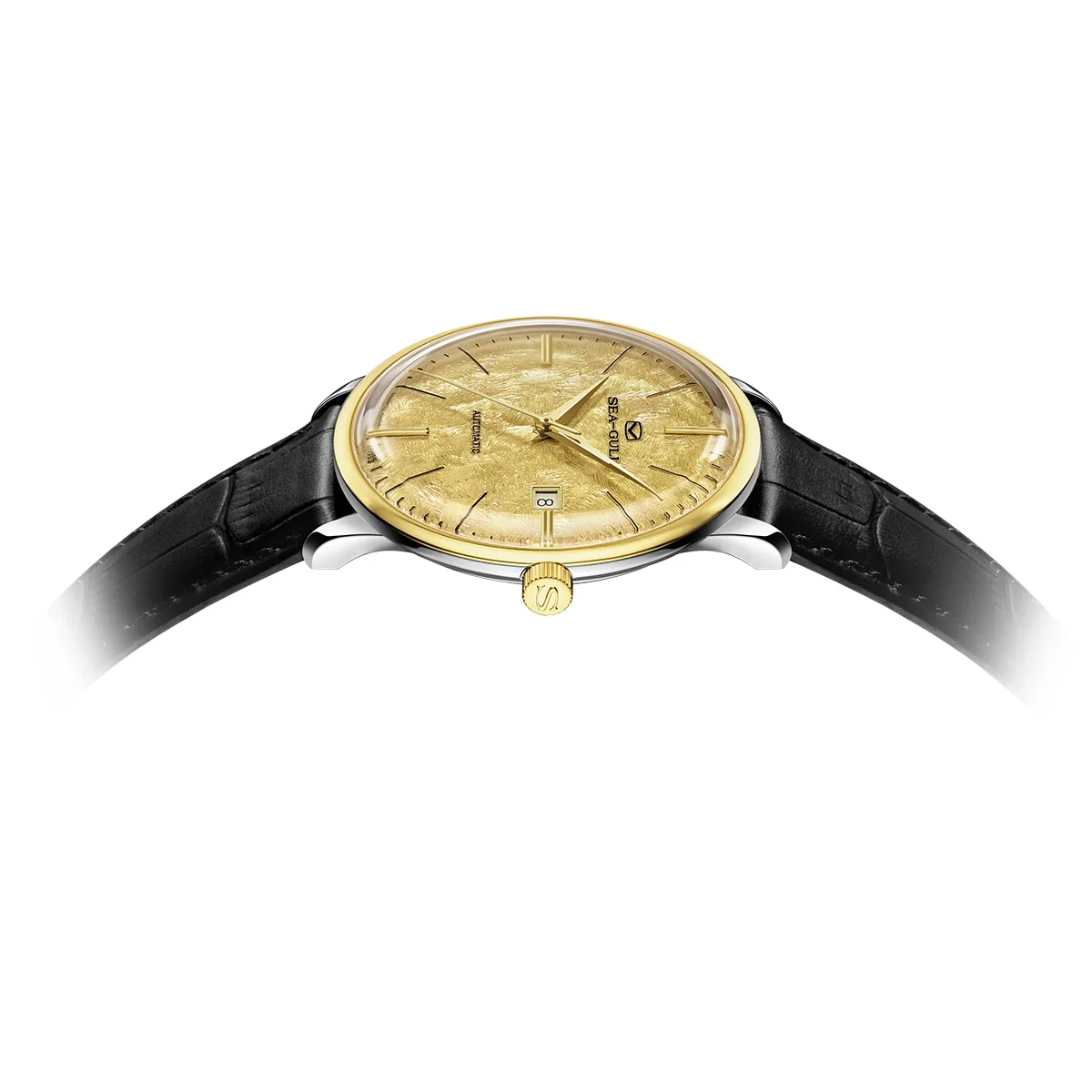 Seagull Gilded Automatic Mechanical Watch for Men Ladies Couple