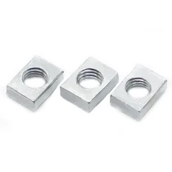 5-50pcs Square Nut M3 M4 M5 M6 M8 Zinc-Plated Carbon Steel Thin Rectangular Nuts Slider Block for Aluminum Profile Accessory