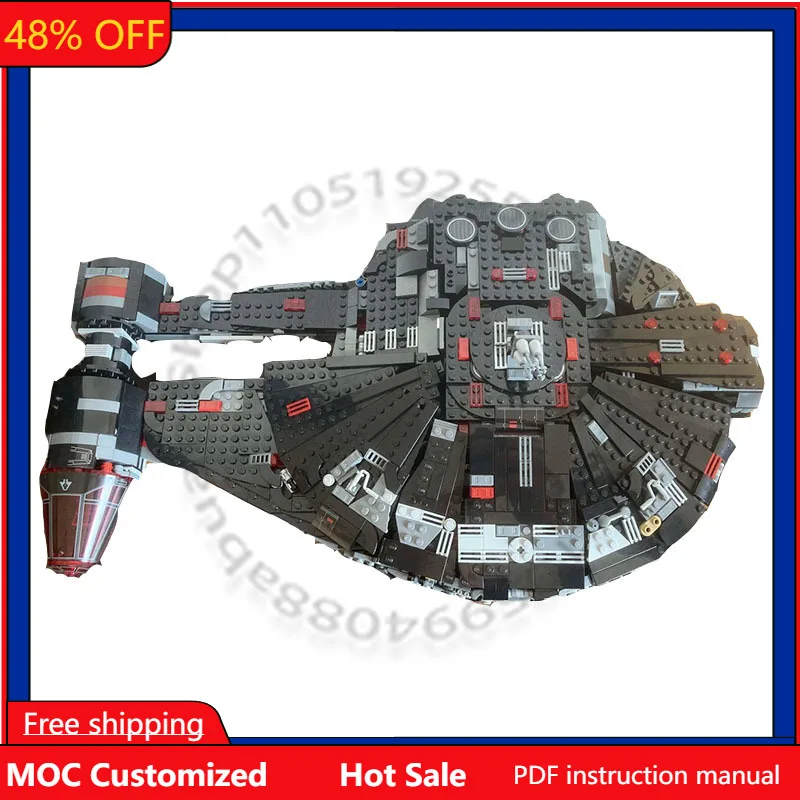 

1400 деталей, конструктор MOC «Звездные войны: Тени Империи», модульная сборка, простая модель, игрушка для мальчиков, подарок на день рождения