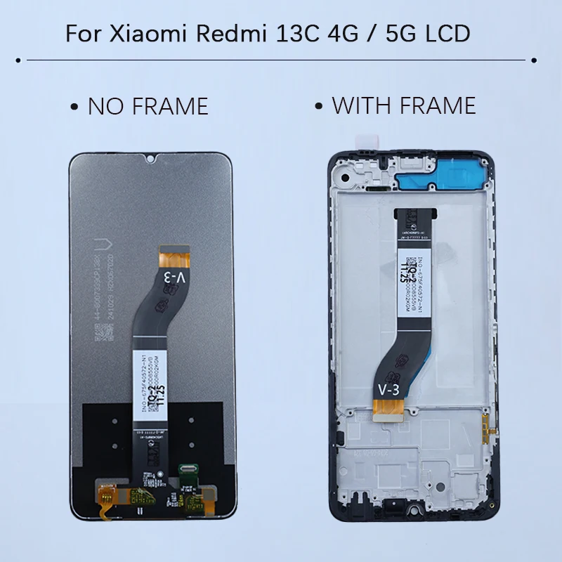 Ekran dotykowy IPS LCD z digitizerem do Xiaomi Redmi 13C 4G 5G 6.74 cala, część zamienna do naprawy, zamiennik wyświetlacza, zestaw naprawczy. — zdjęcie produktu 5